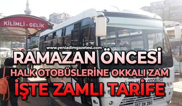 Ramazan öncesi Halk Otobüslerine okkalı zam: İşte zamlı tarife