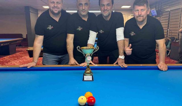 Bölgesel 3 bant bilardo kulüpler ligi Düzce'de tamamlandı