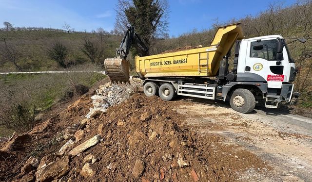 Heyelan çalışmaları tamamlandı