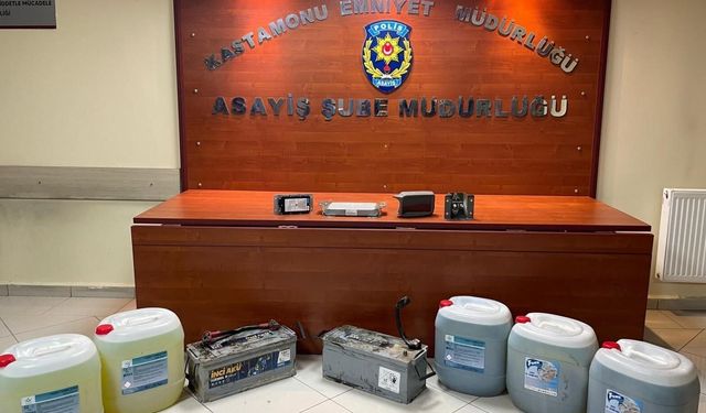 İş makinesinden hırsızlık yapan 2 şüpheli yakalandı