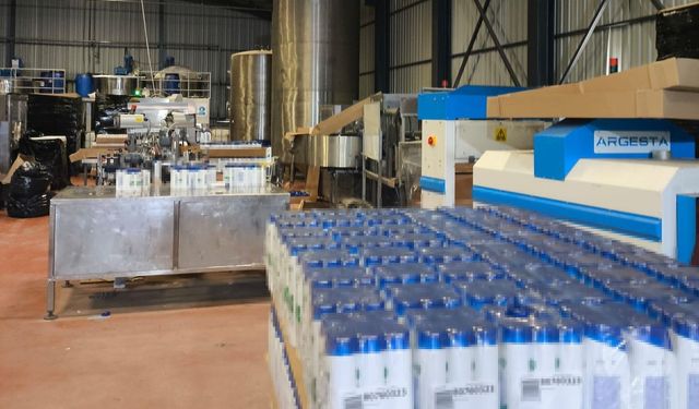 Jandarma ve zabıtadan kaçak imalathaneye ortak operasyon