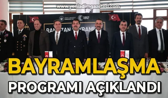 Zonguldak'ta bayramlaşma programı belli oldu