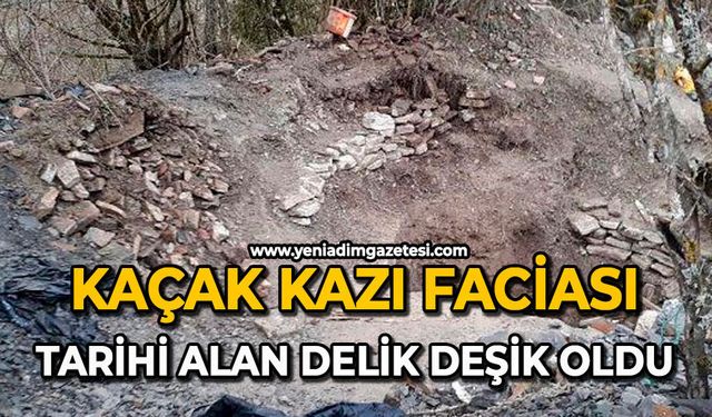 Kaçak kazı faciası: Tarihi alan delik deşik oldu