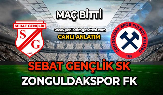 Sebat Gençlik SK – Zonguldakspor FK karşılaşması sona erdi