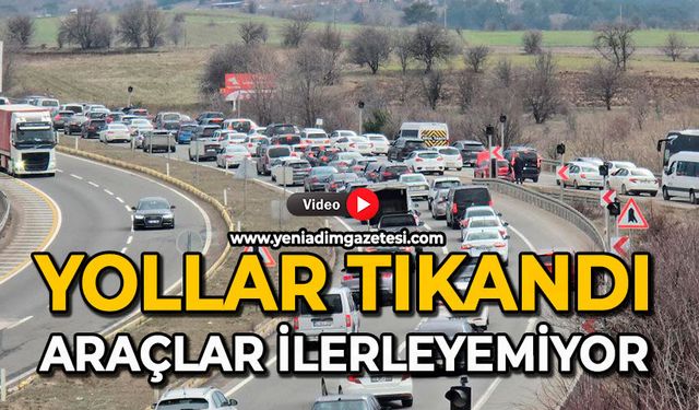 Yollar tıkandı: Araçlar ilerleyemiyor
