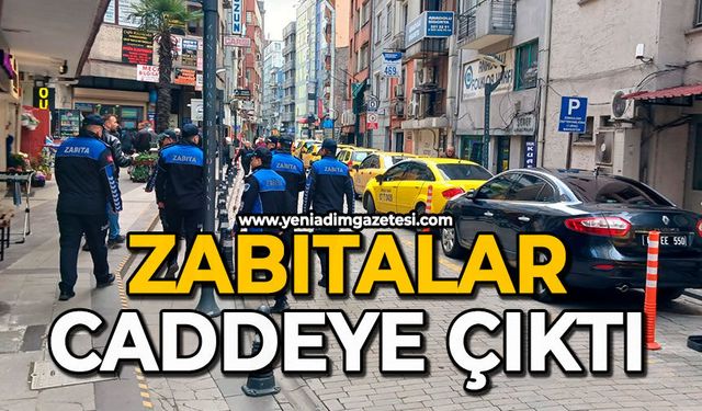 Zabıtalar caddeye çıktı
