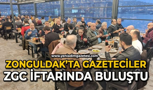 Zonguldak'ta gazeteciler ZGC iftarında bir araya geldi