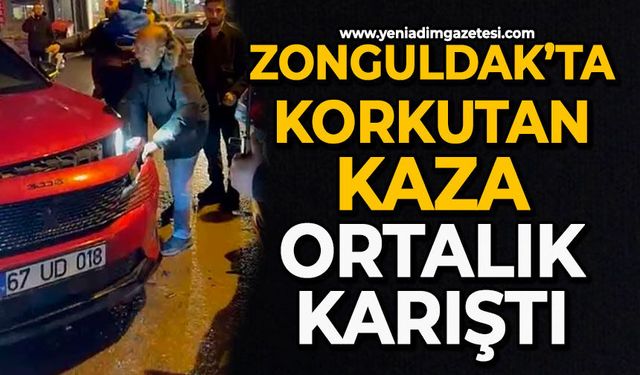 Zonguldak’ta korkutan kaza: Ortalık karıştı