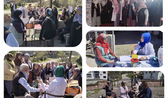 7 köyde mobil sağlık taraması