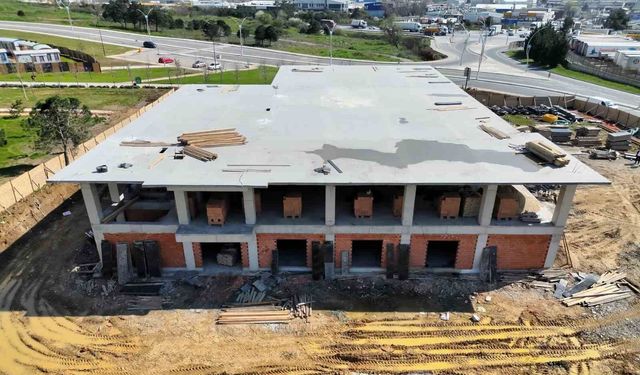 Yeni itfaiye binasında çalışmalar yüzde 60'a ulaştı