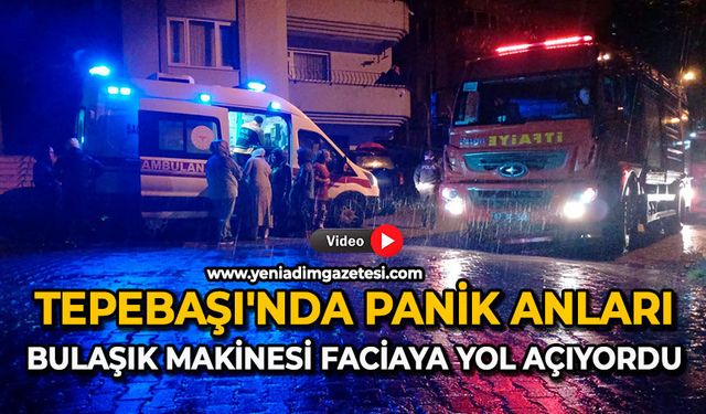 Tepebaşı'da panik anları: Bulaşık makinesi faciaya yol açıyordu