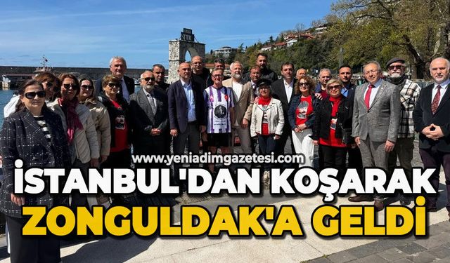 İstanbul'dan koşarak Zonguldak'a geldi