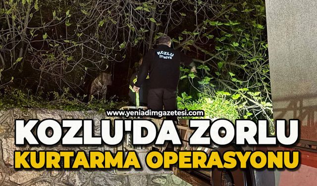Kozlu'da zorlu kurtarma operasyonu