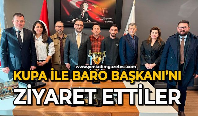 Kupa ile Baro Başkanı’nı ziyaret ettiler