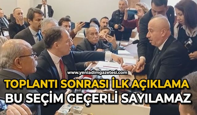 Toplantı sonrası ilk açıklama geldi: Bu seçim geçerli sayılamaz