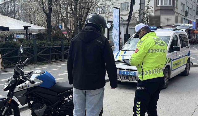 Kural ihlali yapan bin 600 sürücüye ceza
