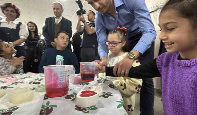 Özel öğrenciler atık yağlardan sabun yapmayı öğrendi