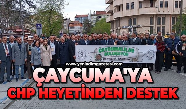 Çaycuma'ya CHP heyetinden destek