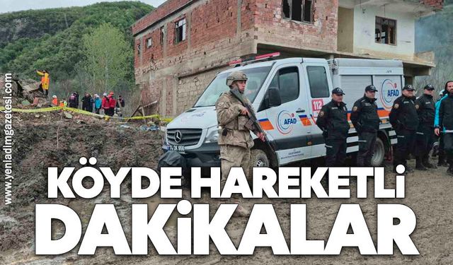 Köyde hareketli dakikalar