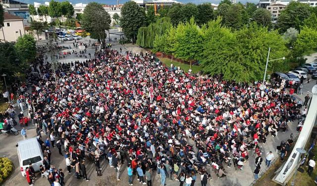 Düzce'de milli maç heyecanı