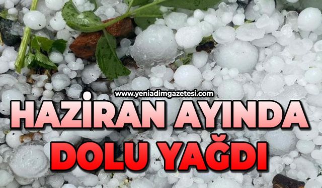 Haziran ayında dolu yağışı etkili oldu