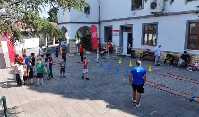 Kur'an kursu öğrencileri sporla buluştu