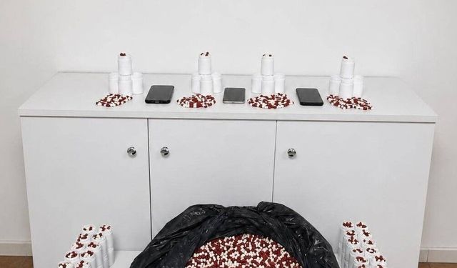 Baskında 25 bin 500 sentetik hap ele geçirildi