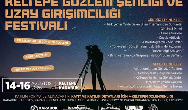 Keltepe'de gökyüzü ve bilim tutkunları buluşacak