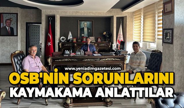 OSB'nin sorunlarını Kaymakama anlattılar