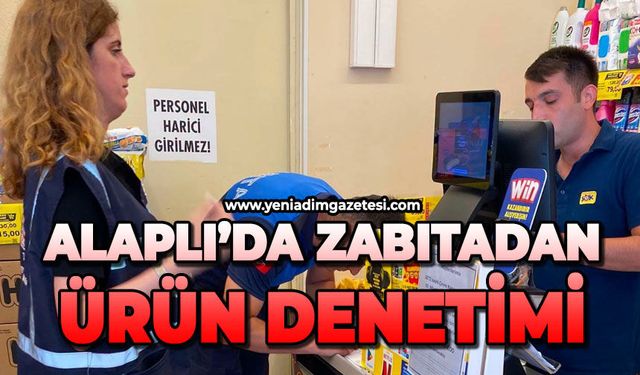 Alaplı'da zabıtadan ürün denetimi