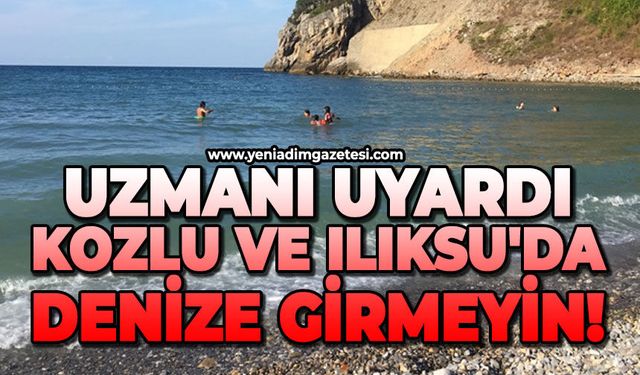 Uzmanı uyardı: Kozlu ve Ilıksu'da denize  girmeyin!