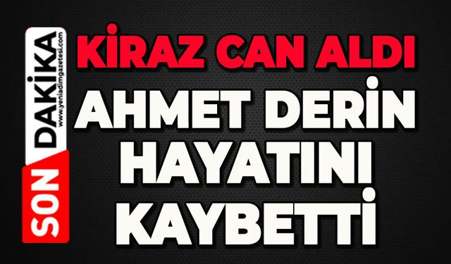 Kiraz can aldı: Ahmet Derin hayatını kaybetti