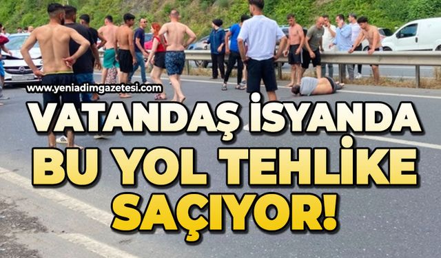 Vatandaş isyanda: Bu yol tehlike saçıyor!