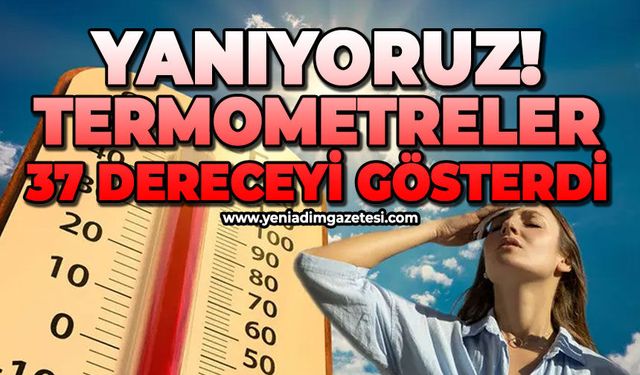 Yanıyoruz: Termometreler 37 dereceyi gösterdi!