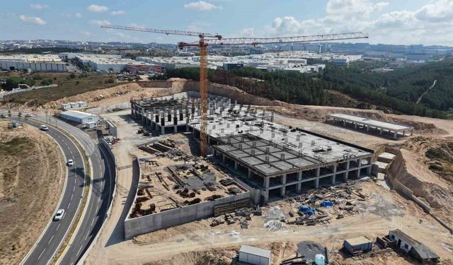 200 yataklı devlet hastanesinin inşaatı sürüyor