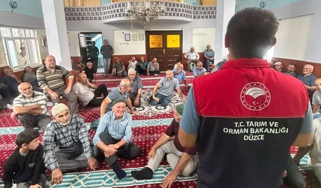 Çiftçilere tarımsal destek ve kahverengi kokarca bilgilendirmesi
