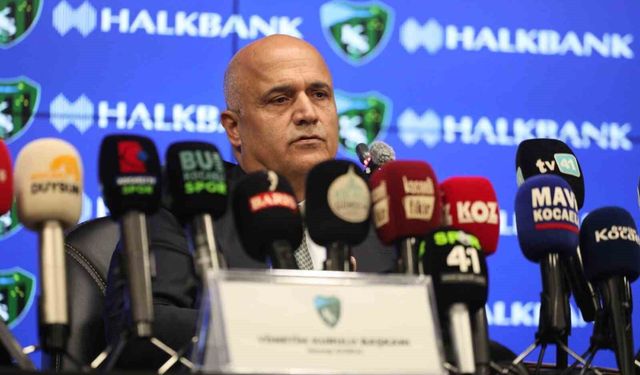 Kocaelispor Başkanı Durul'dan sanayicilere sitem: 'Lafa gelince herkes Kocaelisporlu'