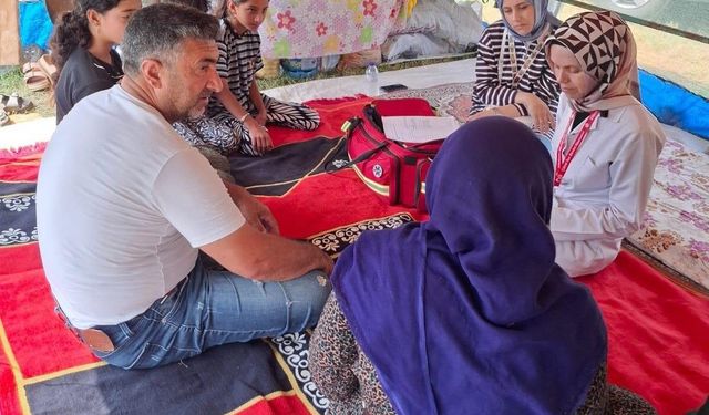 Mevsimlik tarım işçilerine sağlık taraması yapıldı