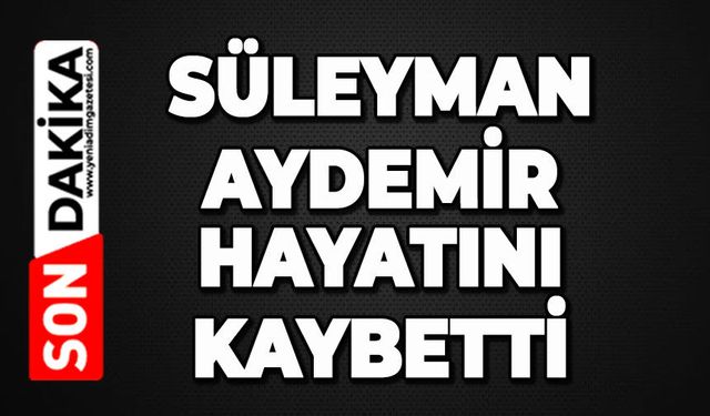 Süleyman Aydemir hayatını kaybetti
