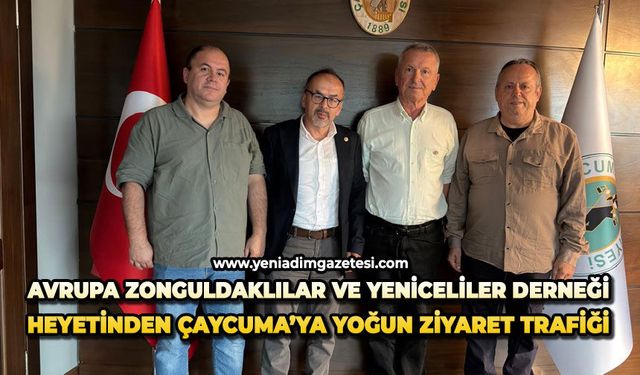 Avrupa Zonguldaklılar ve Yeniceliler Derneği heyetinden Çaycuma’ya yoğun ziyaret trafiği