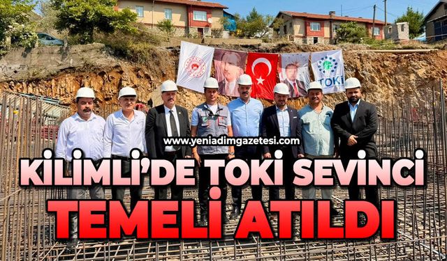 Kilimli'de TOKİ sevinci: Temeli atıldı