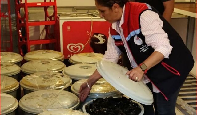 650 kilo kaçak midye ele geçirildi