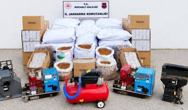 2 milyon 450 bin liralık tütün ve makaron ele geçirildi