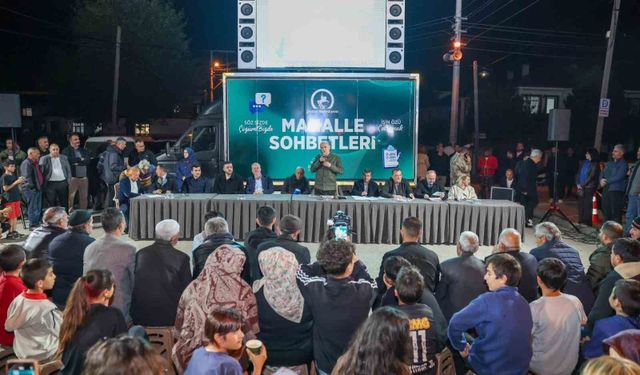 Başkan Özlü Ağa Mahallesine konuk oldu