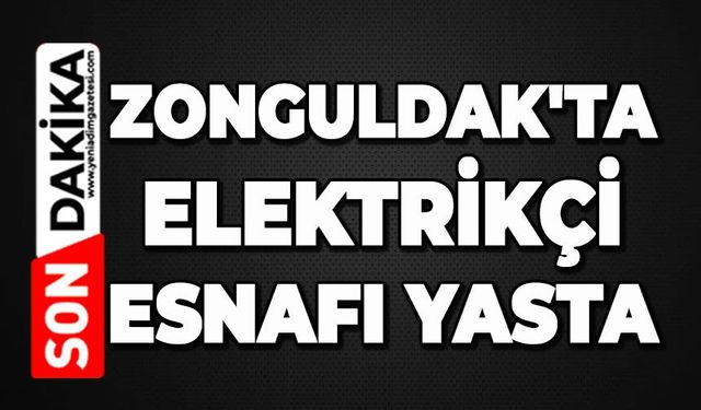 Zonguldak'ta elektrikçi esnafı yasta