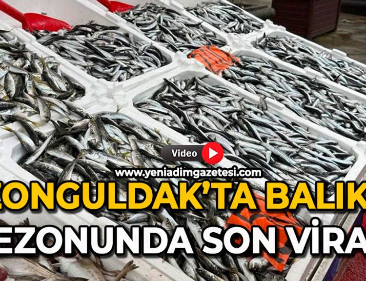 Zonguldak’ta balık sezonunda son viraj