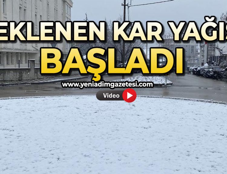 Beklenen kar yağışı başladı