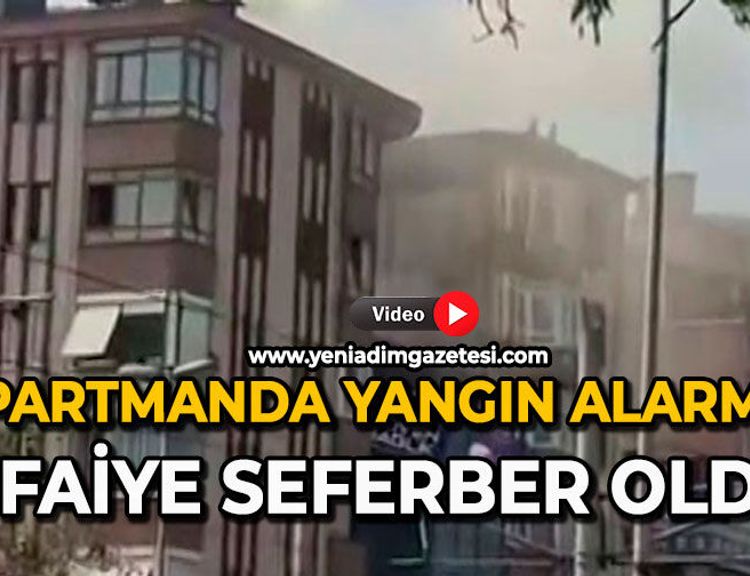 Apartmanda yangın alarmı: İtfaiye seferber oldu