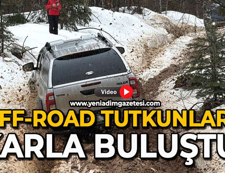Off-Road tutkunları karla buluştu