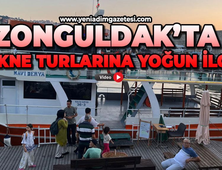 Zonguldak'ta tekne turlarına yoğun ilgi